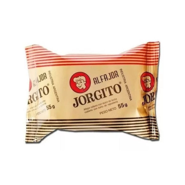 ALFAJOR JORGITO LECHE X 50 GR